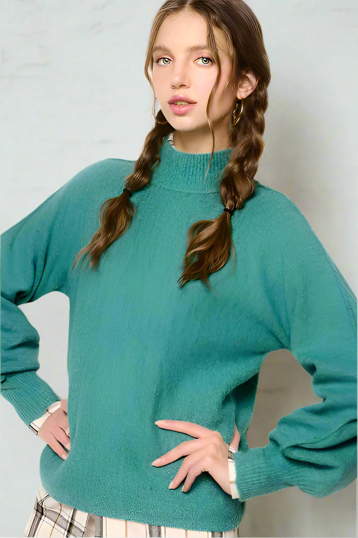 Maeve Loose Fit Balloon Sleeve Sweater