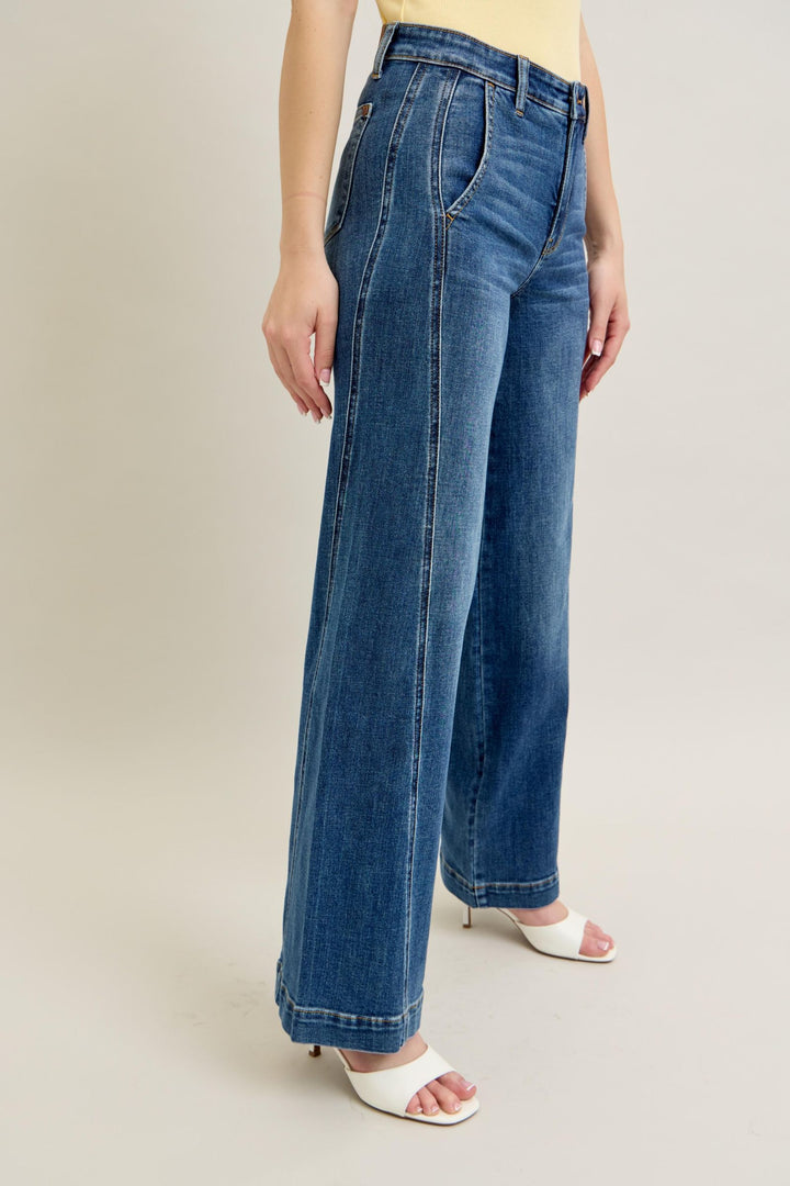Judy Blue Cordelia High Waisted Wide Leg Trouser
