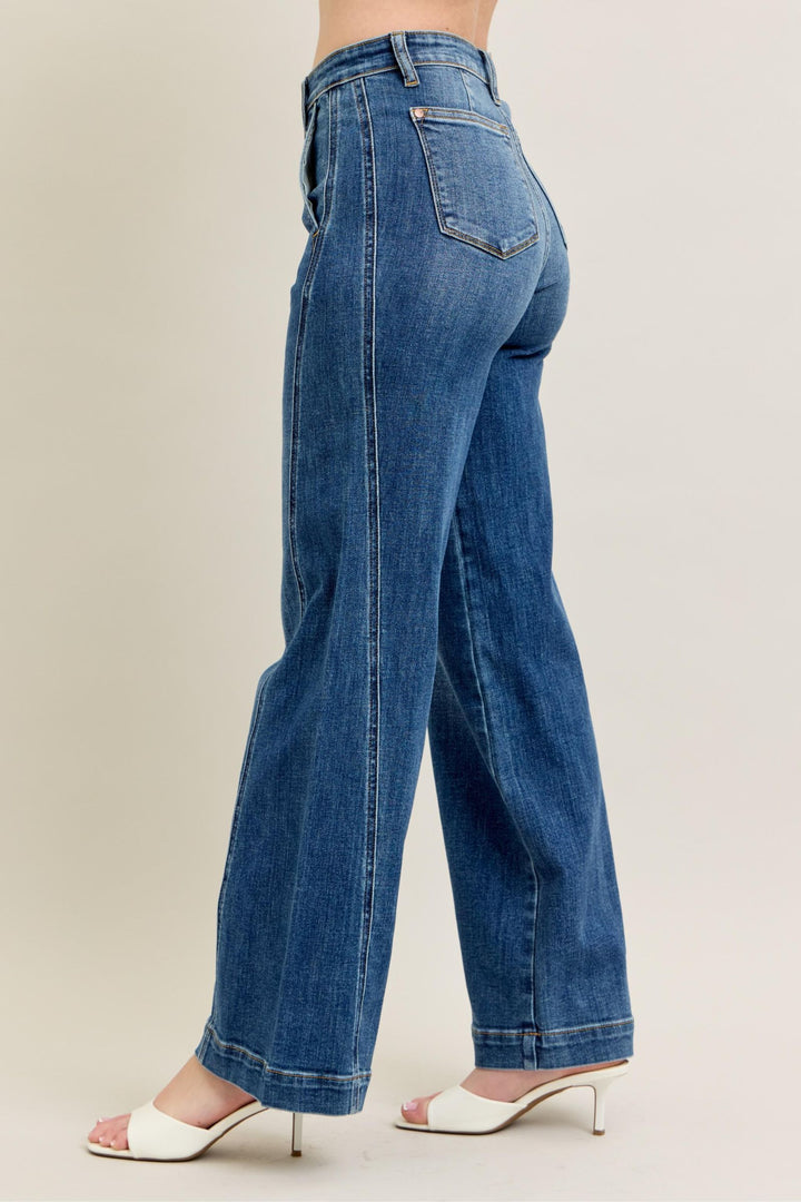 Judy Blue Cordelia High Waisted Wide Leg Trouser