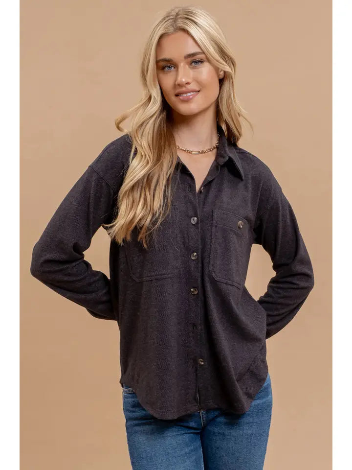 Duchess Collared Button Down Shacket