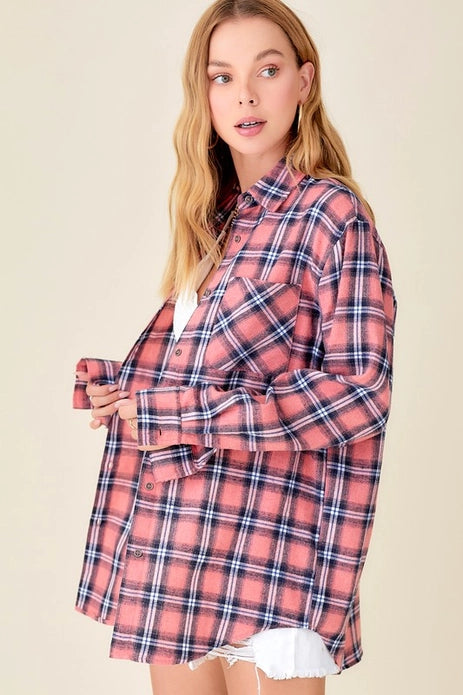 Beatrix Soft Relaxed Fit Plaid