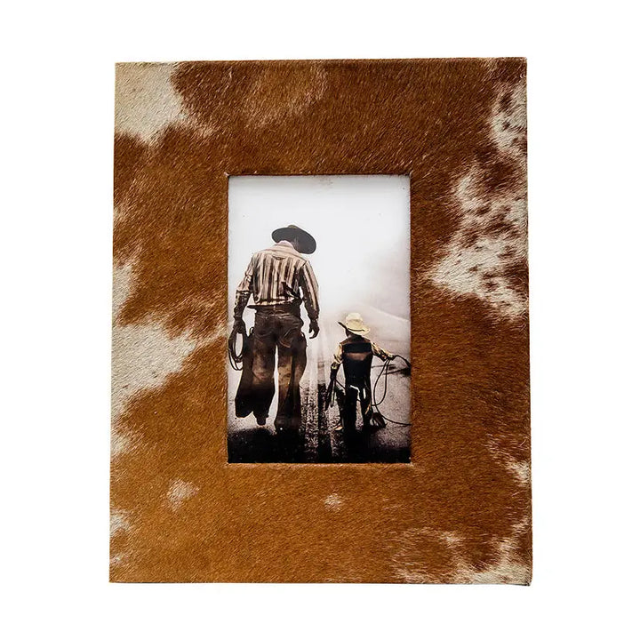 Reba Cowhide Picture Frame