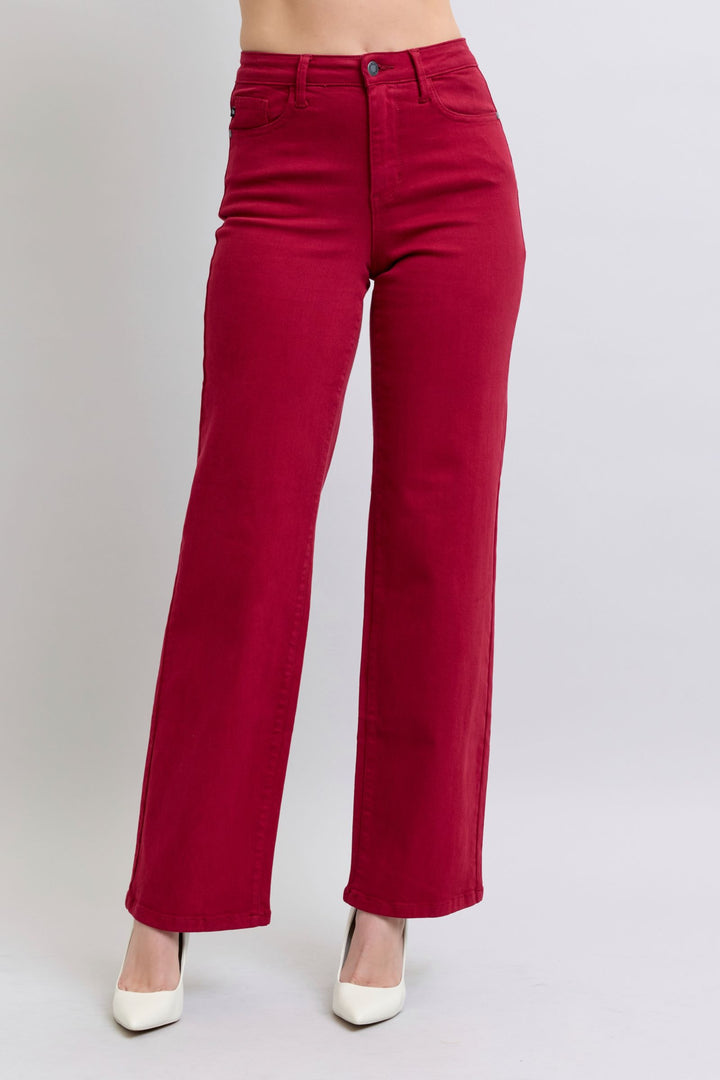 Judy Blue Rosey Straight Leg Jeans