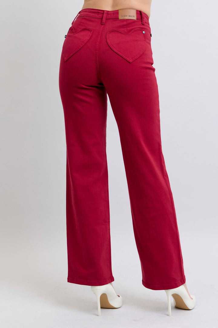 Judy Blue Rosey Straight Leg Jeans