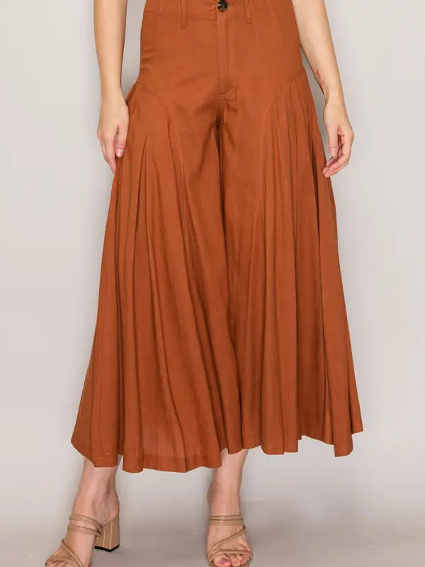 Taryn Pleated Wide Leg Pants