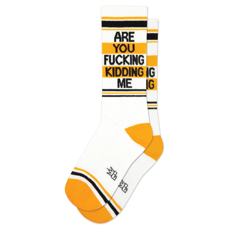 Are You Fucking Kidding Me Gym Crew Socks