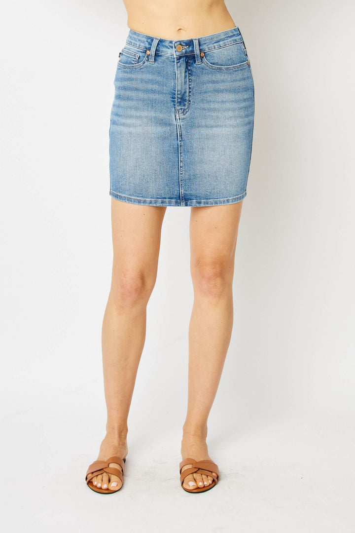 Judy Blue Oma Denim Skirt