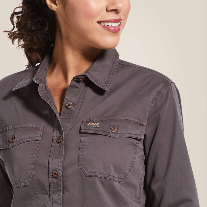 Ariat Rebar Washed Twill Work Shirt