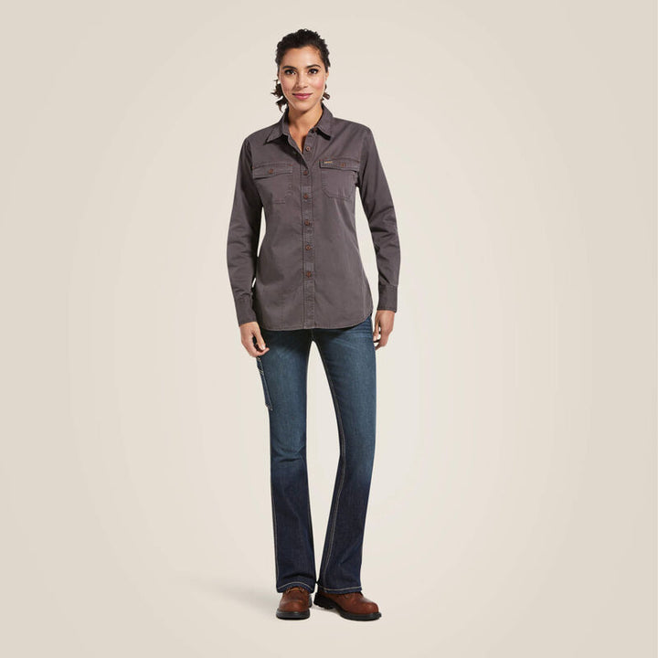 Ariat Rebar Washed Twill Work Shirt