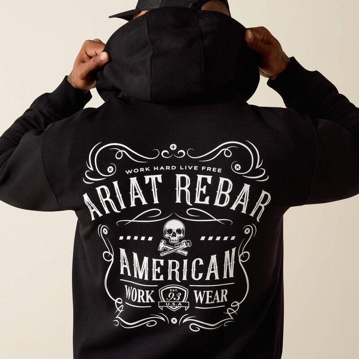 Ariat Rebar Lightweight Label Full Zip Hoodie