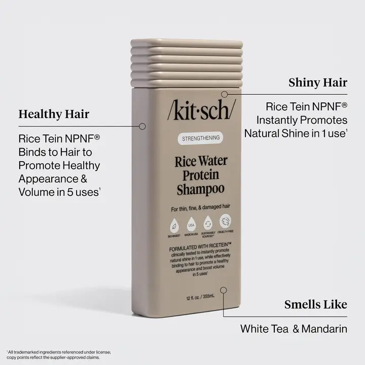Kitsch Rice Water Protein Strengthening Shampoo