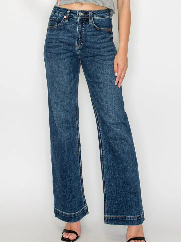 Veda Tummy Control High Rise Relaxed Holly Flare Jeans