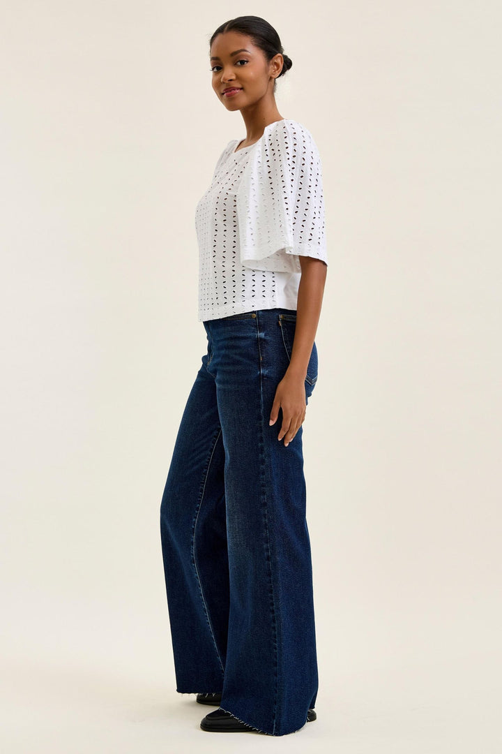 Judy Blue Zariah High Rise Retro Wide Leg Jeans