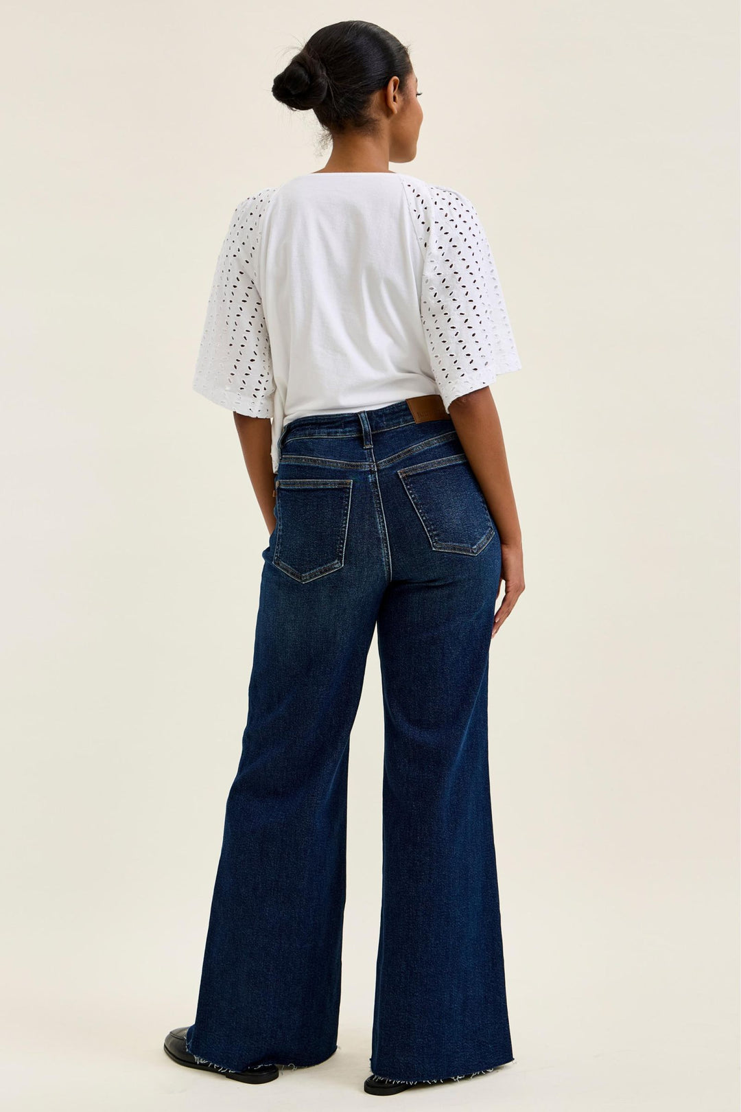 Judy Blue Zariah High Rise Retro Wide Leg Jeans