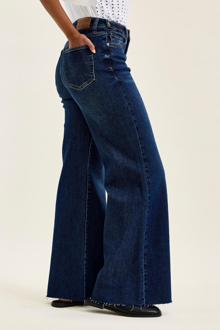 Judy Blue Zariah High Rise Retro Wide Leg Jeans