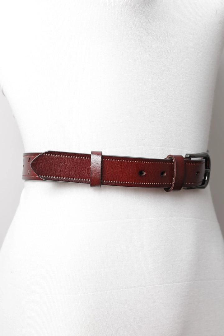 Arlene Cutout Leather Belt