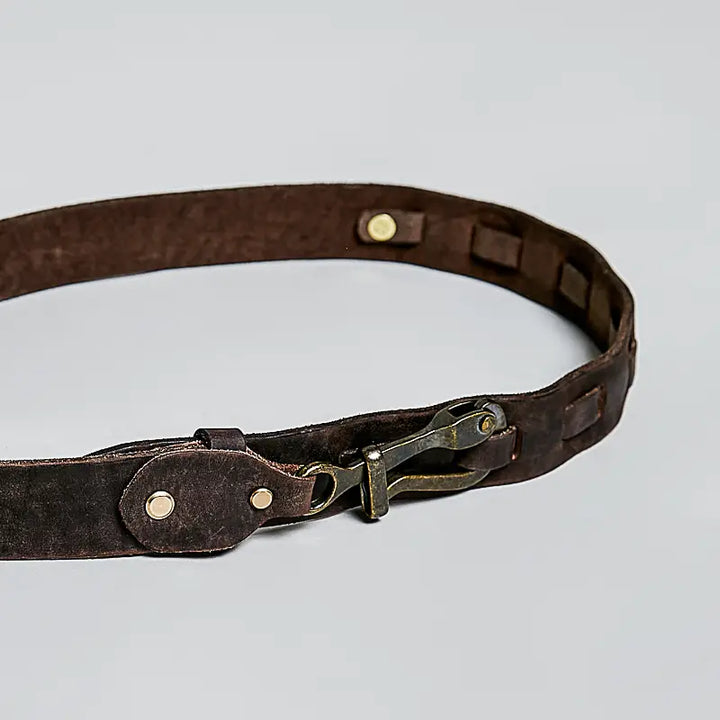 Tatum Genuine Leather Hook Belt