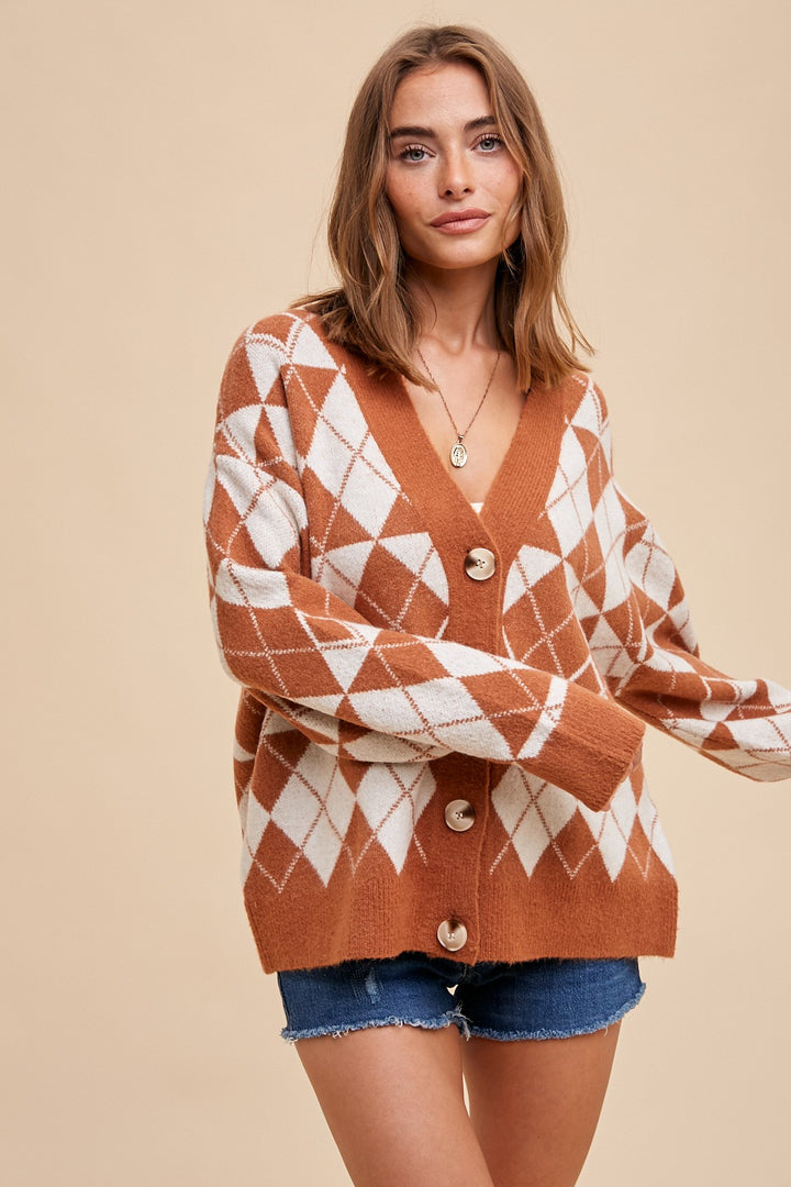 Maribel Argyle Cardigan