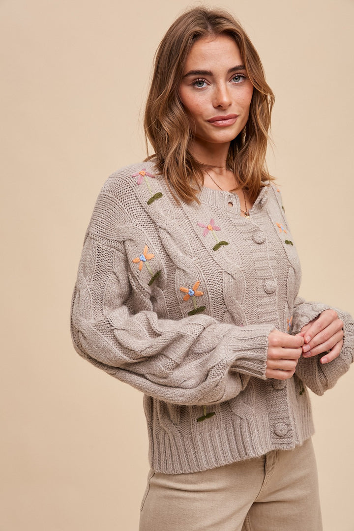 Eleanora Embroidered Cardigan