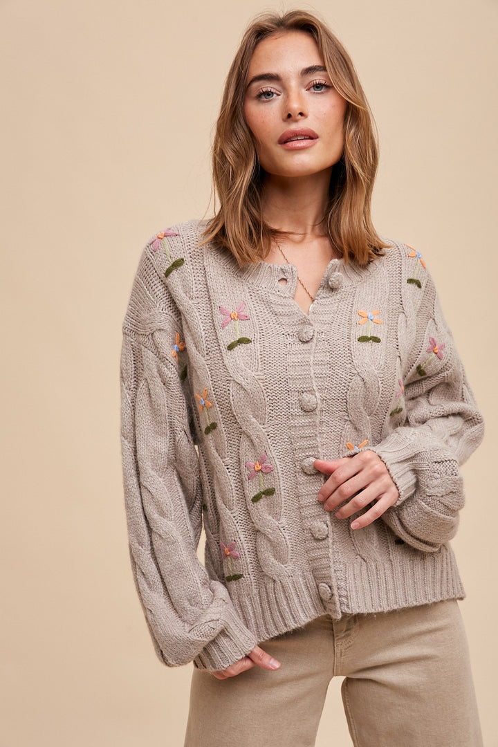 Eleanora Embroidered Cardigan