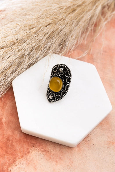 Jessica Honey Tiger's Eye Ring