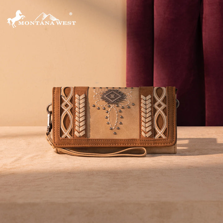 The Marlene Embroidered Wristlet
