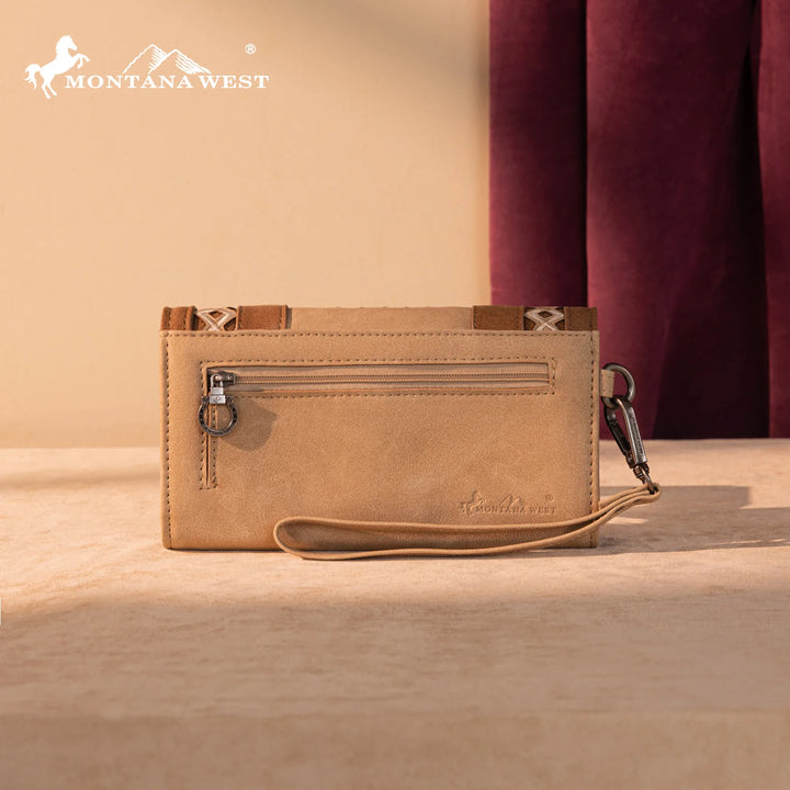 The Marlene Embroidered Wristlet