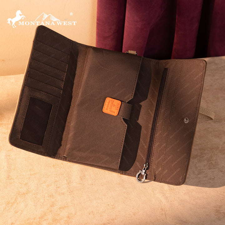 The Marlene Embroidered Wristlet