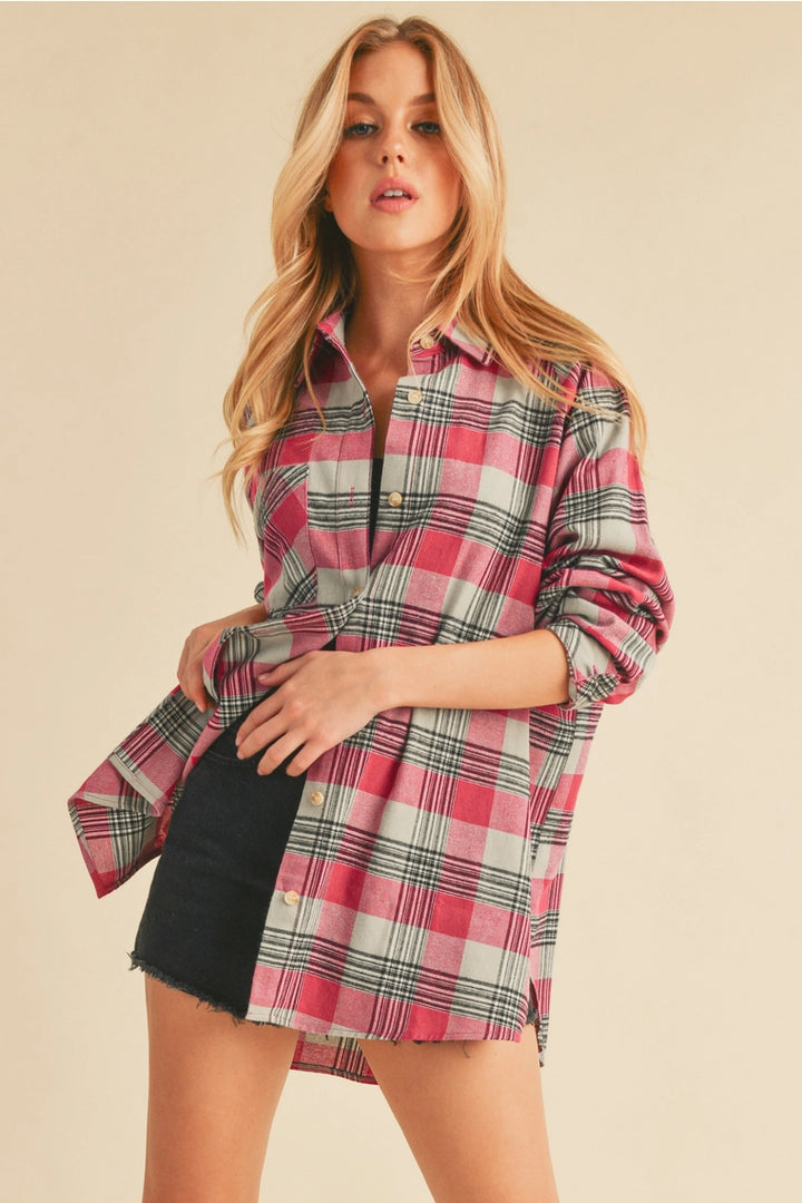 Jocia Plaid Flannel Shirt