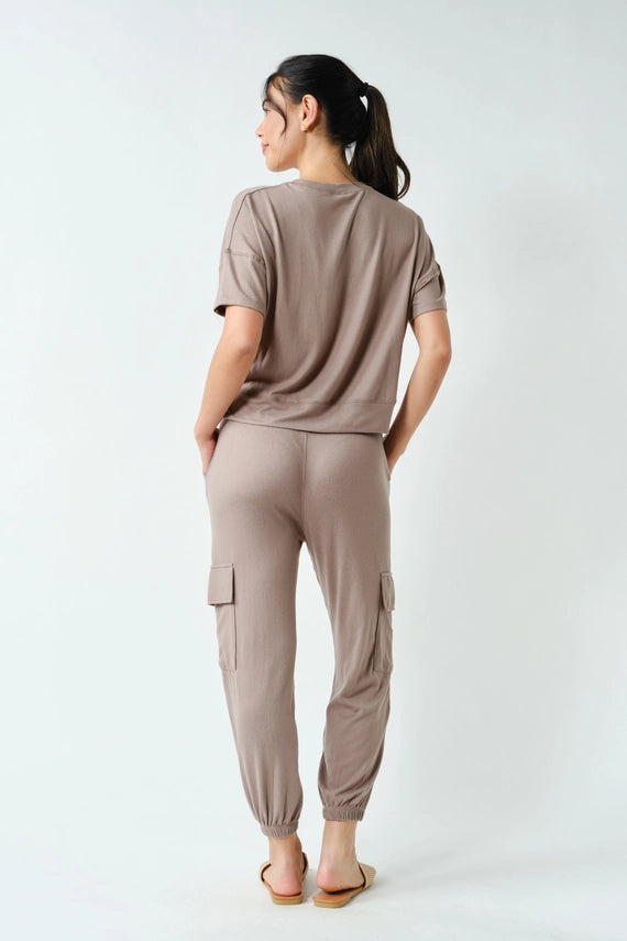 Stephanie Brushed Hacci Lounge Top