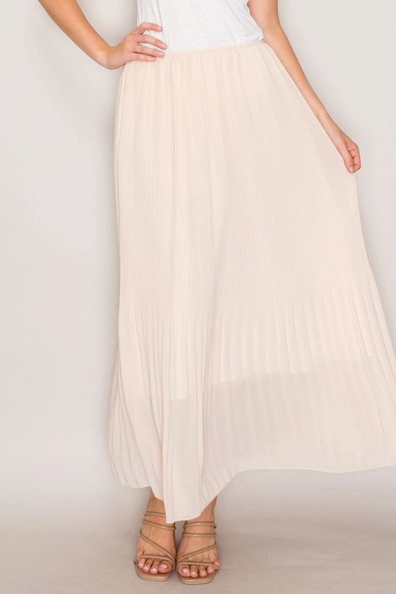 Brooke Pleated Maxi Skirt