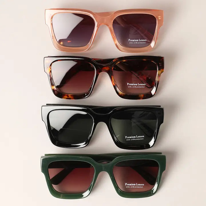 Sable Oversized Square Sunglasses