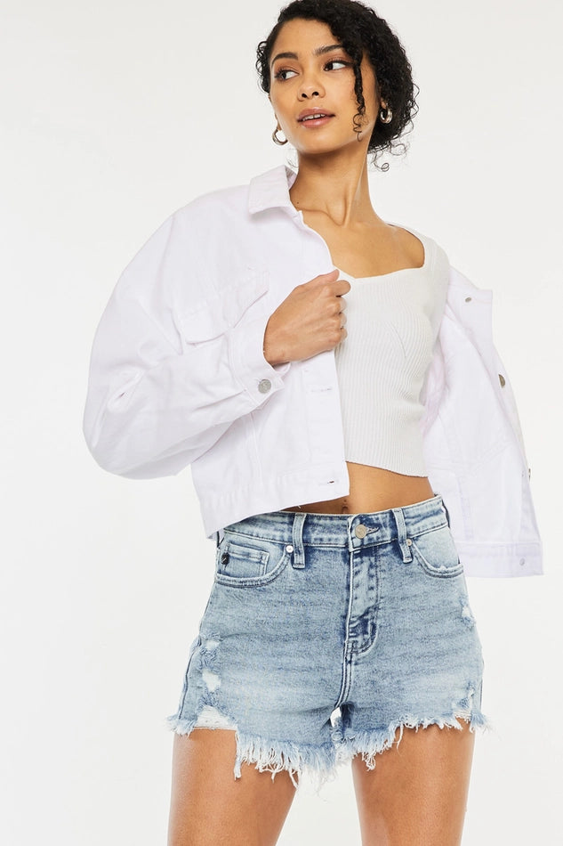 Elodie Sunwashed Cutoff Shorts