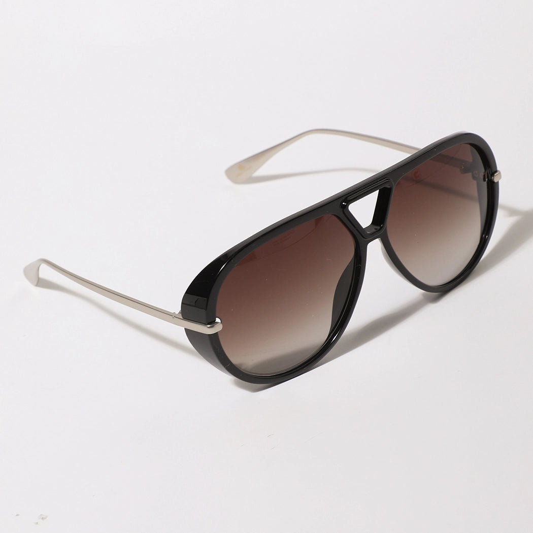 Farrah Tinted Lens Retro Aviator Sunglasses