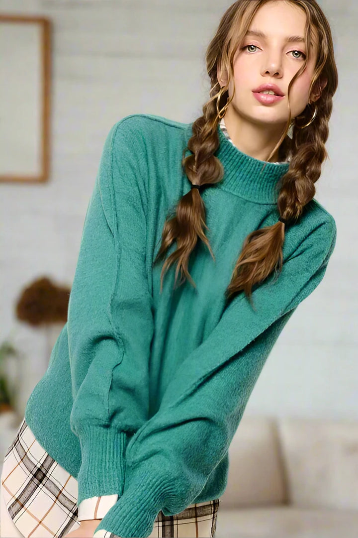 Maeve Loose Fit Balloon Sleeve Sweater