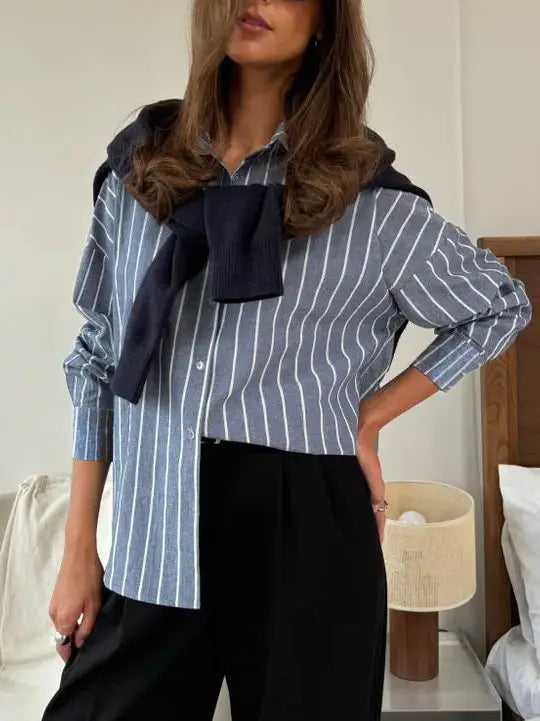 Meredith Striped Button Up