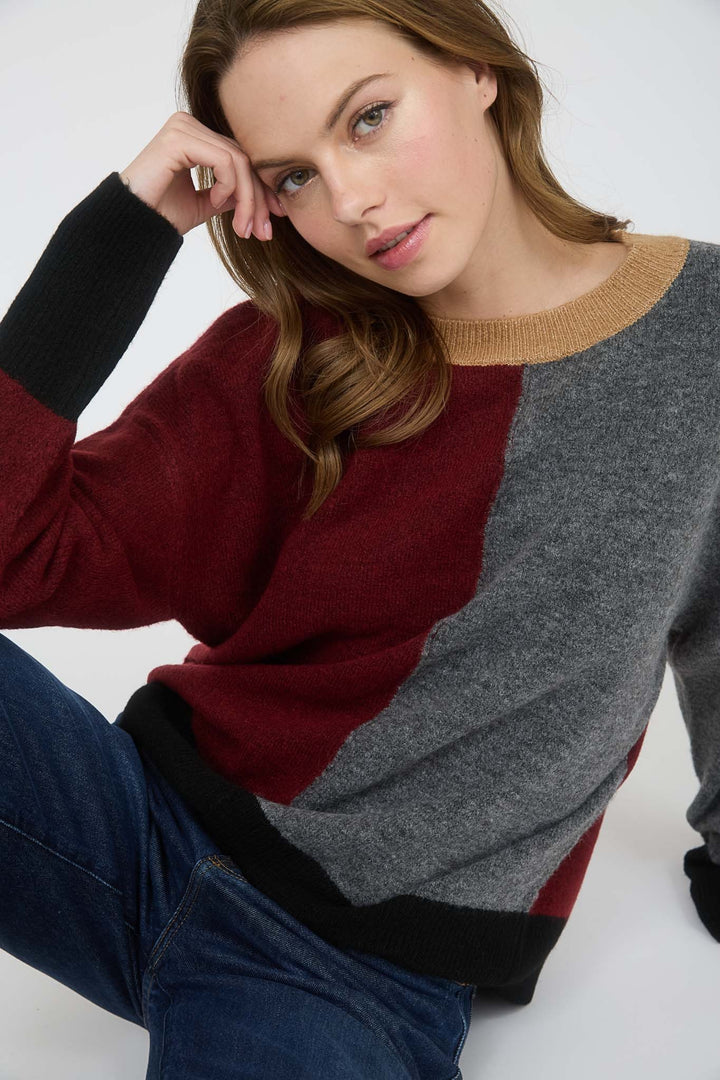 Luna Relaxed Colorblock Sweater