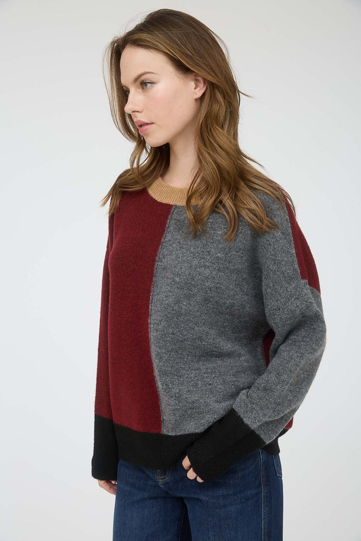 Luna Relaxed Colorblock Sweater