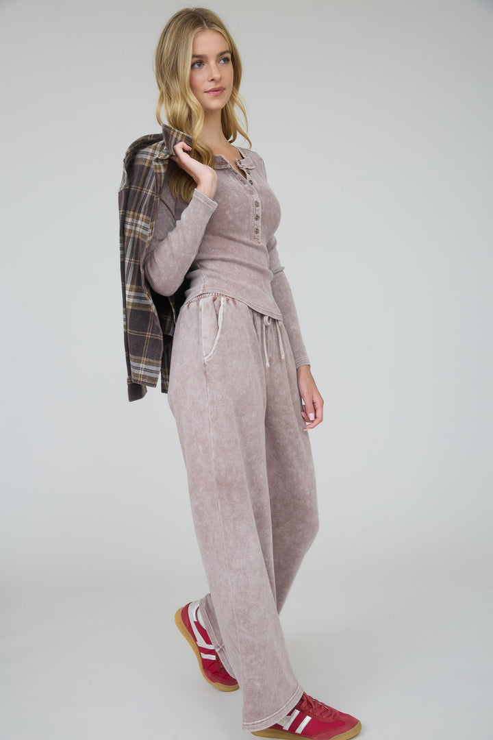 Solenne Wide Leg Lounge Pants