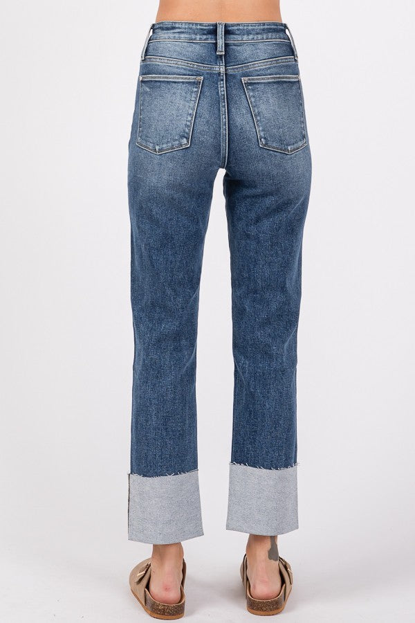 Maren Cuffed Slim Straight Jean