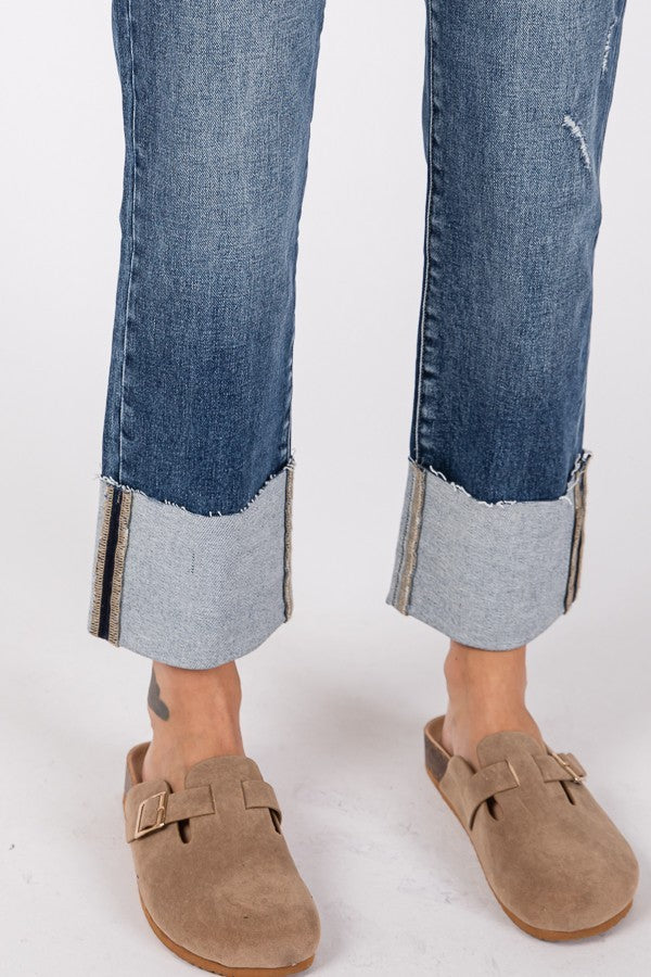 Maren Cuffed Slim Straight Jean