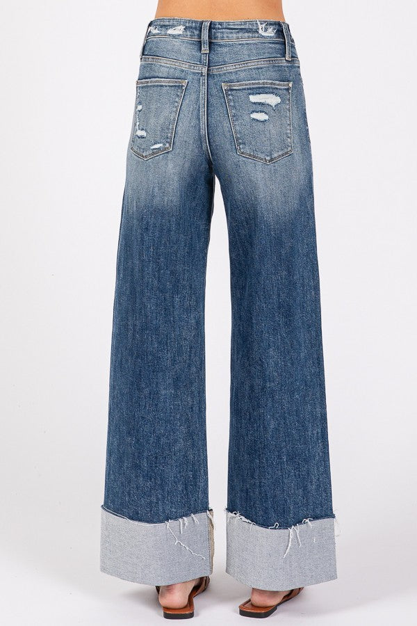 Mylah Wide Cuff Jean