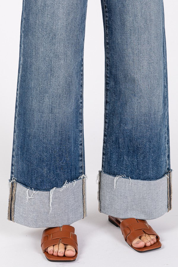 Mylah Wide Cuff Jean