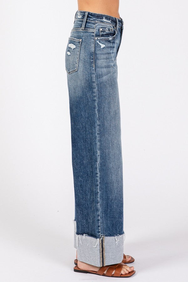 Mylah Wide Cuff Jean