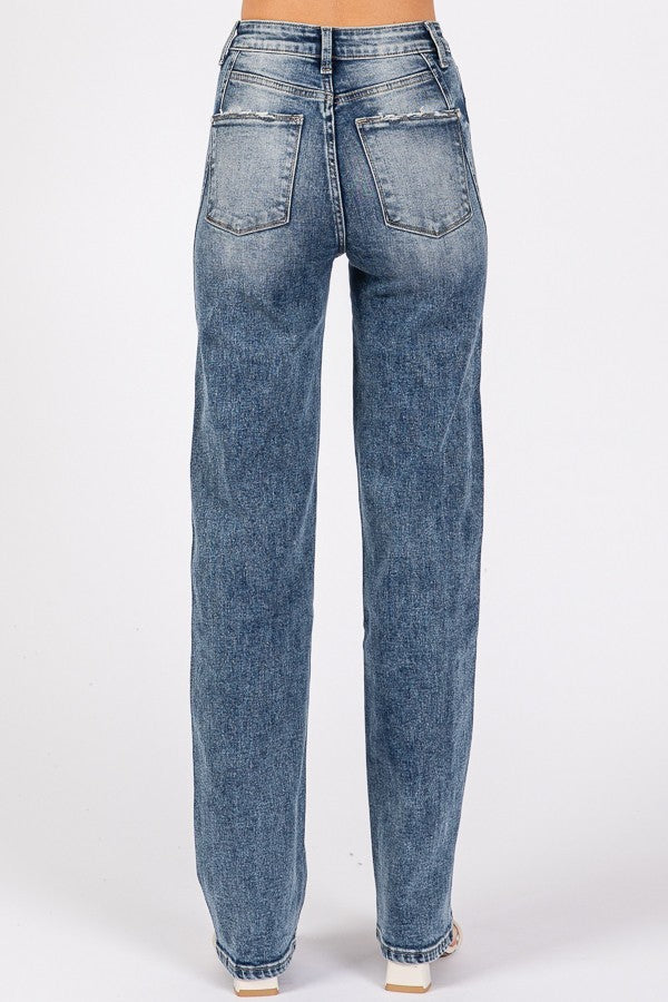 Adeline Seam Straight Leg Jeans