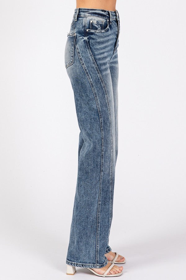 Adeline Seam Straight Leg Jeans