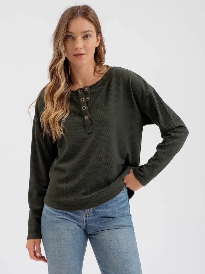 Sadie Knit Henley