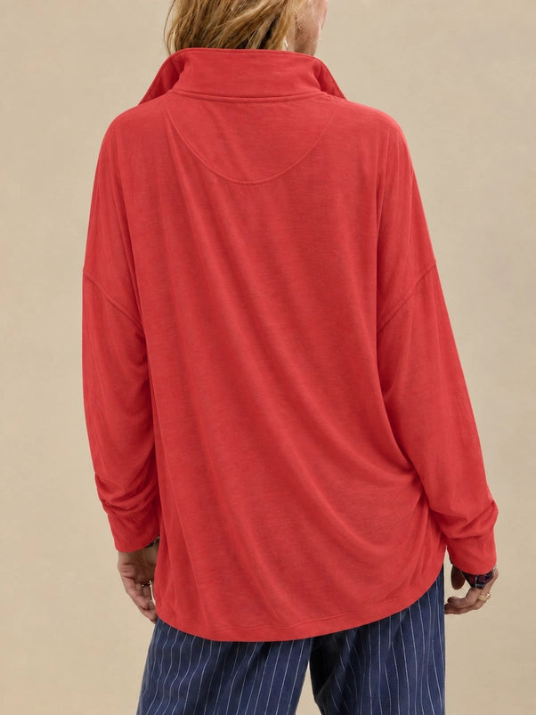 Sheryl Funnel Neck Pullover