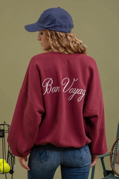 Gwendolen Royal French Terry Crewneck