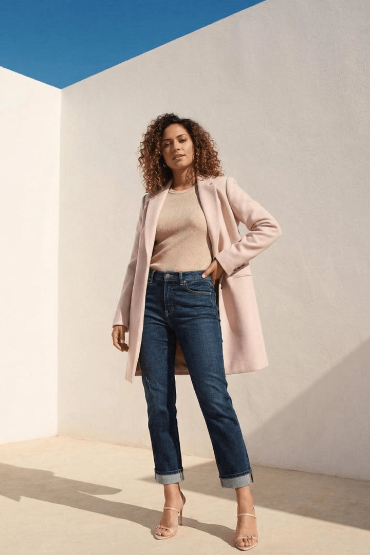 Althea Tummy Control Straight Cuff Jean